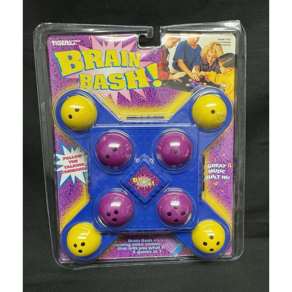 Tiger Electronics Brain Bash Voice Command Memory Game Vintage 1994 New Sealed